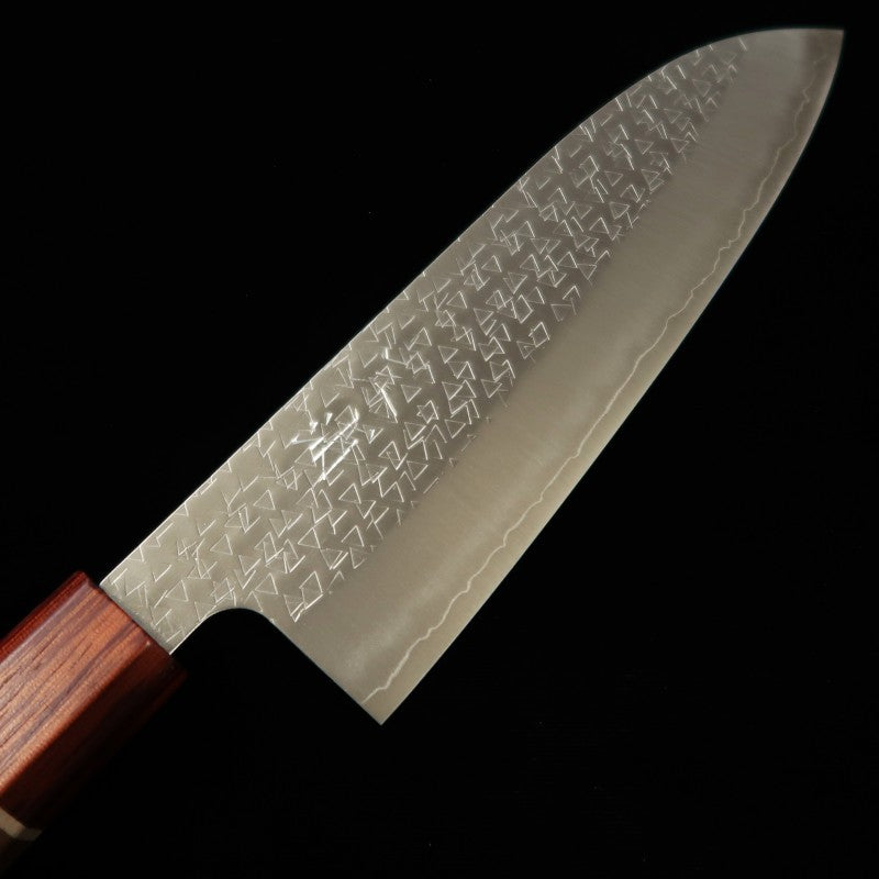 Santoku Miura Fubuki SG2 Hammered Walnut Handle (170mm) 