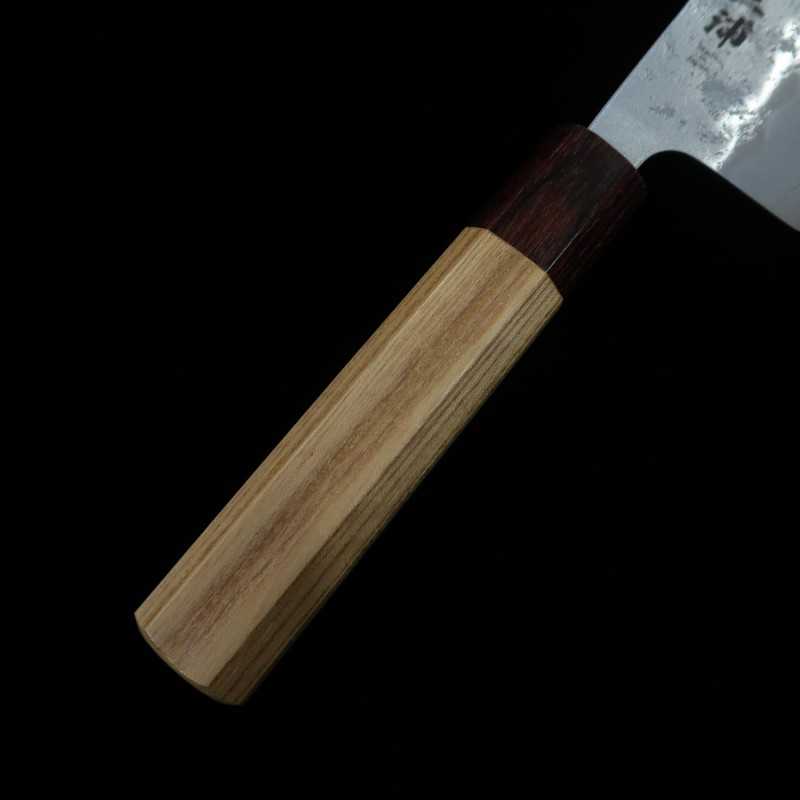 MIURA Gin-san n°3 Nashiji Santoku, manche en zelkova (165mm)