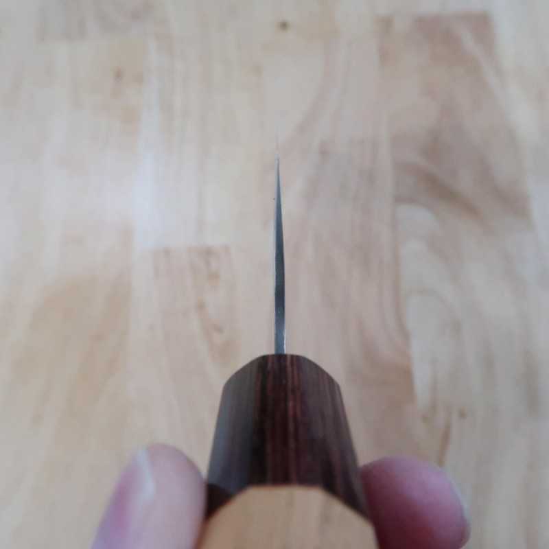 MIURA Gin-san n°3 Nashiji Santoku, manche en zelkova (165mm)