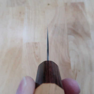 MIURA Gin-san n°3 Nashiji Santoku, manche en zelkova (165mm)
