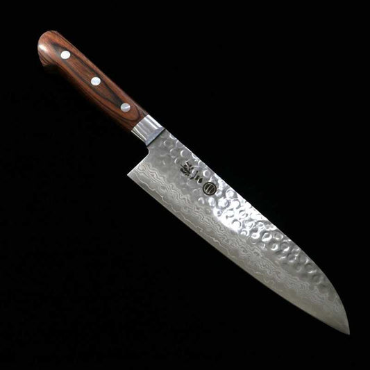 MIURA Santoku VG-10 Damascus Mahogany Plywood (180mm)