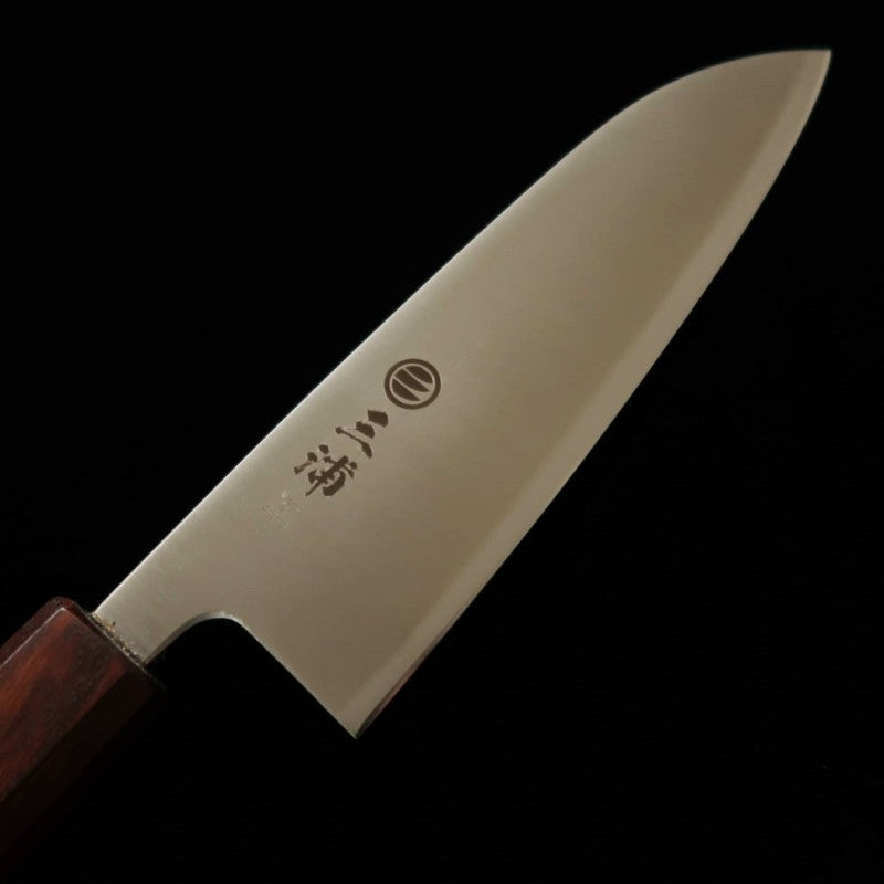 Santoku MIURA Ginsan cabo octogonal de carvalho roxo (165mm)