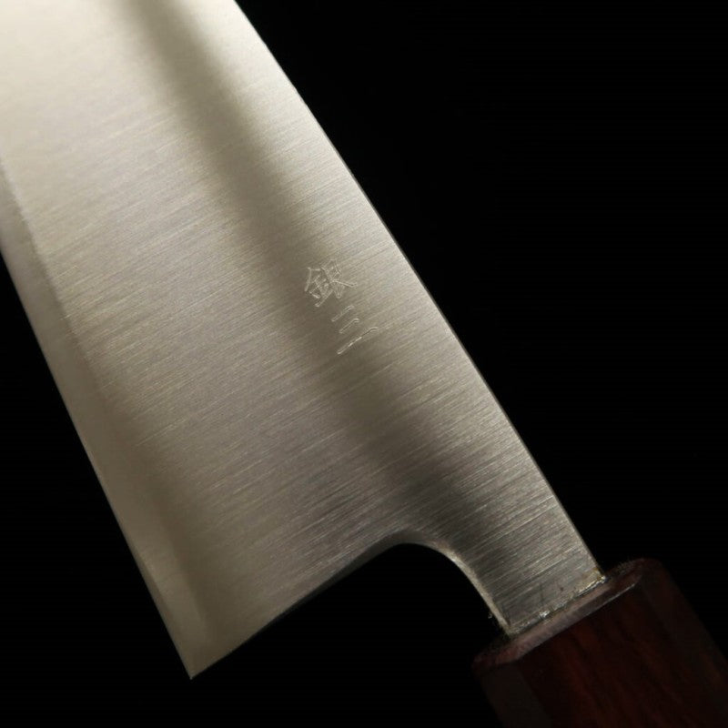 Santoku MIURA, Ginsan steel, polished finish, purple handle (165mm)