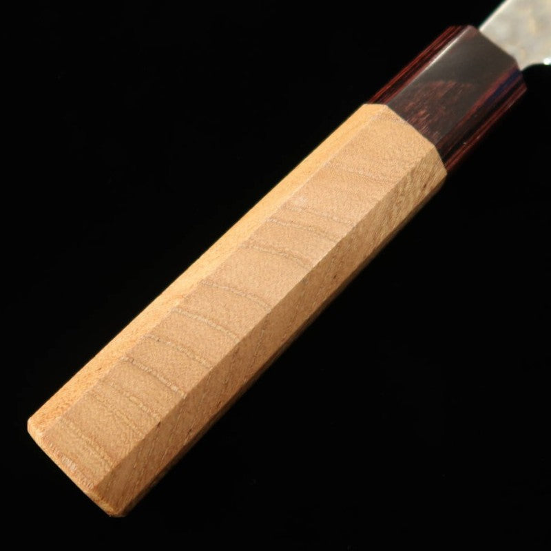 Santoku MIURA Ginsan Steel White Damascus Keyaki Handle (165mm)