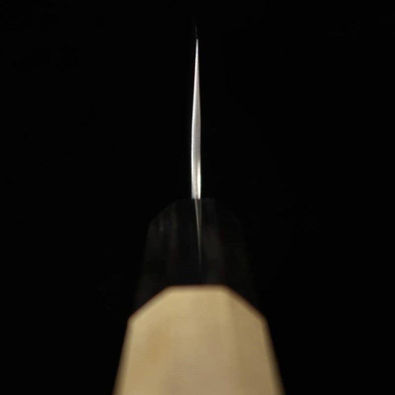 MIURA Santoku AUS10 Damasco martillado mango octogonal de magnolia (165 mm)