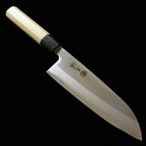 MIURA, Santoku, Shirogami n°1, San-mai (165 mm)