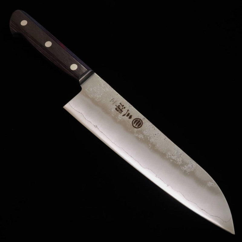 MIURA, Santoku, Gin-san No.3, sans mitre, manche violet (180 mm)
