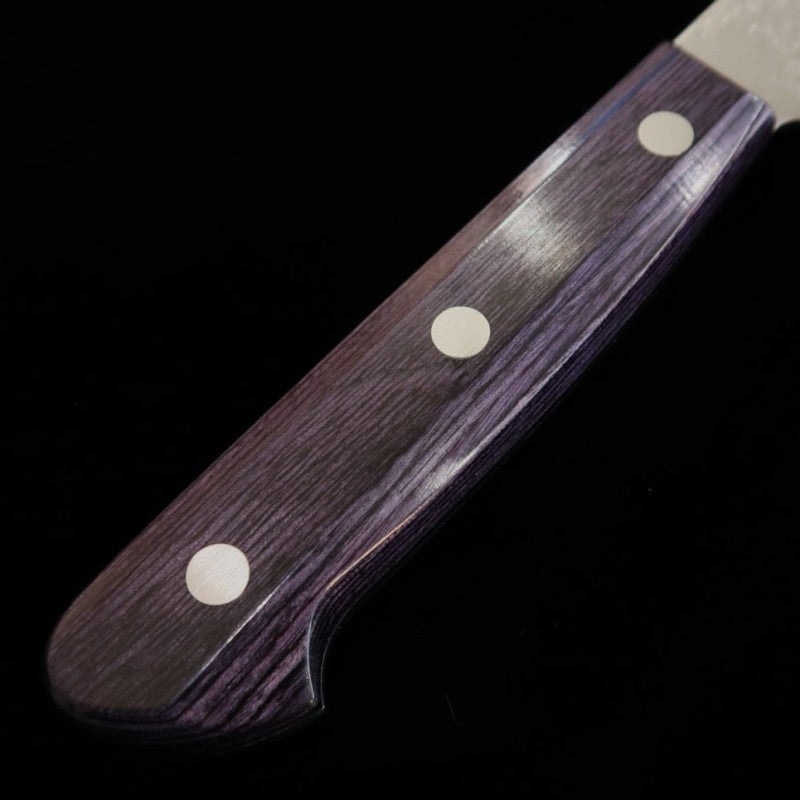 MIURA, Santoku, Gin-san No.3, sans mitre, manche violet (180 mm)