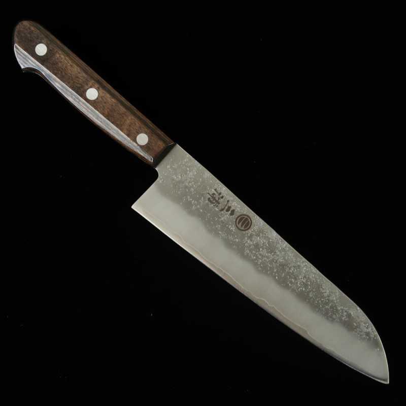 MIURA Miura acero Gingami nº 3 santoku mango laminado marrón (180 mm)