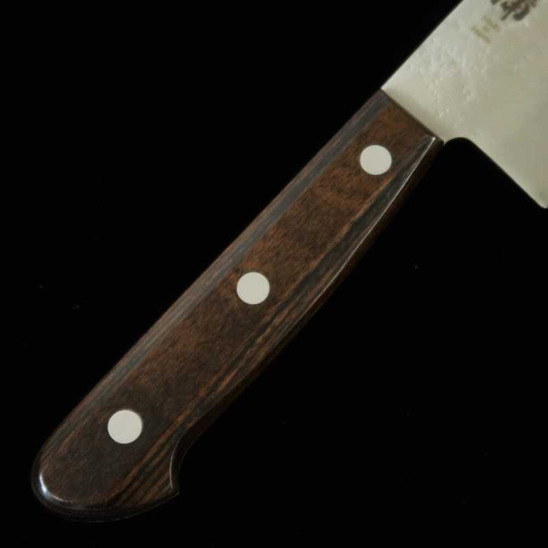 MIURA Miura acero Gingami nº 3 santoku mango laminado marrón (180 mm)