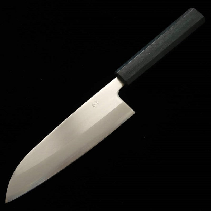 三浦 MIURA 三徳 白紙一号 藍樫八角柄 (165mm)