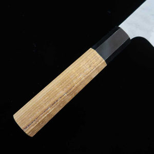  Santoku Nigara Aogami super Acabamento martelado com cabo de teca (180mm)