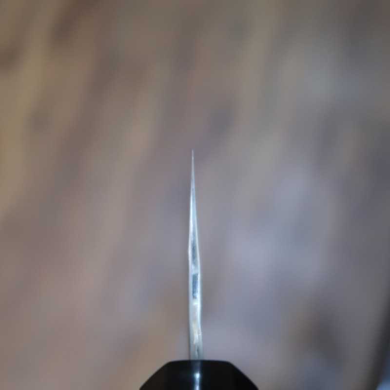  Santoku Nigara Aogami super Acabamento martelado com cabo de teca (180mm)