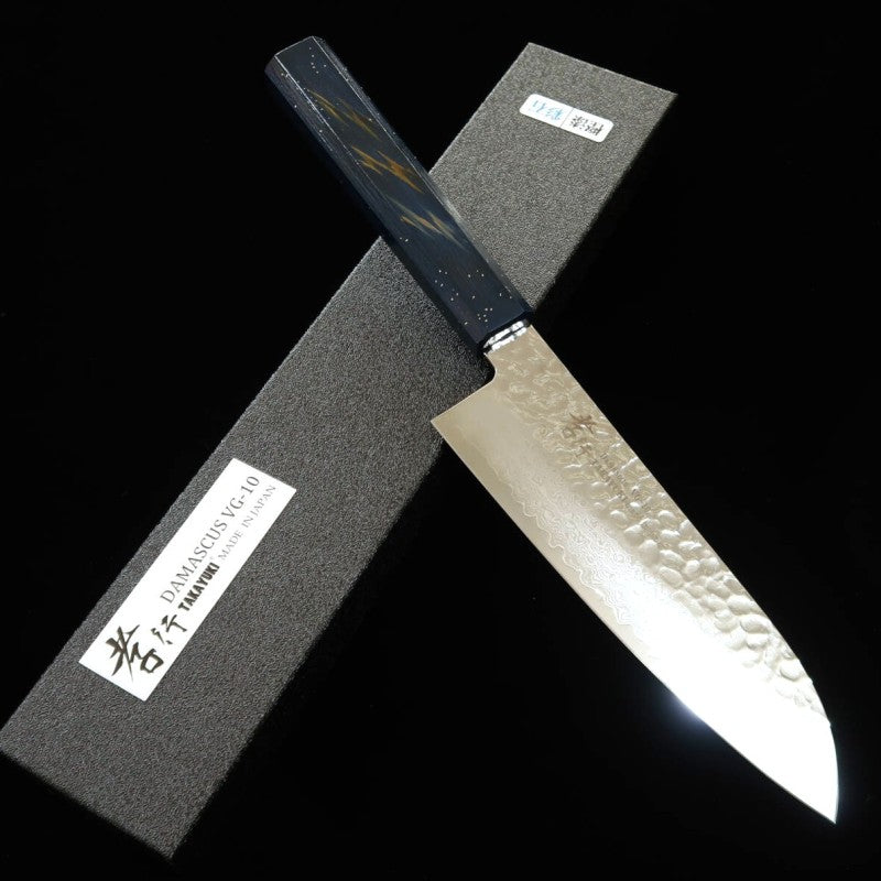 Santoku VG10 SAKAI TAKAYUKI Damasco Martelado (170mm)