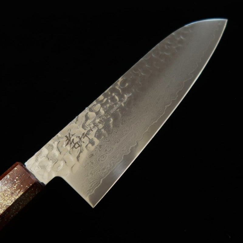  Santoku Sakai Takayuki inox VG10 Damasco Martelado (170mm)