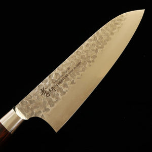 Sakai Takayuki Santoku VG10 33 couches Damas à motif martelé manche en acajou (180 mm)