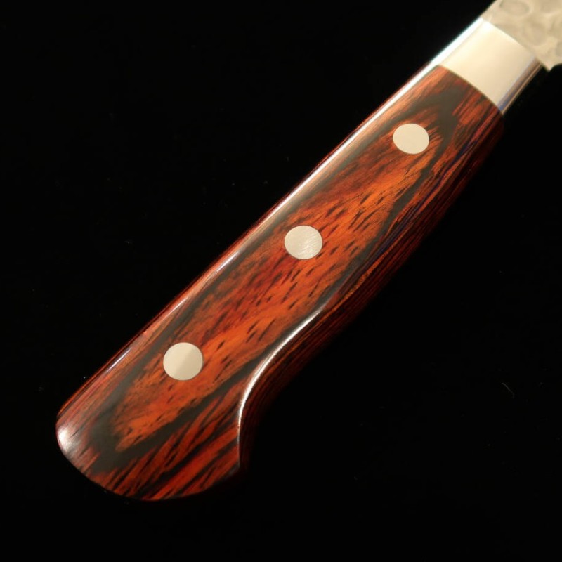 Sakai Takayuki Santoku VG10 33 couches Damas à motif martelé manche en acajou (180 mm)