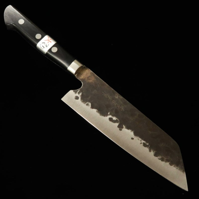 藤原照康 TERUYASU FUJIWARA 伝家の宝刀 指切り付 青紙スーパー 三徳 (165/180mm)