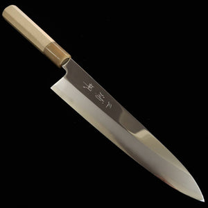 MIURA Gyuto Single-edged Obidama Ginsan Mirror finish Magnolia handle (240mm) 