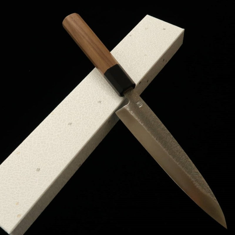 Petty IKEUCHI VG10 Hammered Walnut Handle Single-Edged Knife (150mm) 