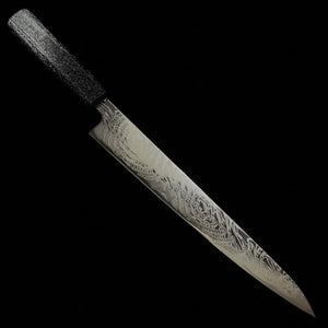 Miura MIURA Sujihiki Ondas em Espiral Aço Inox SLD Cabo Octogonal de Carvalho Laqueado (240 mm)