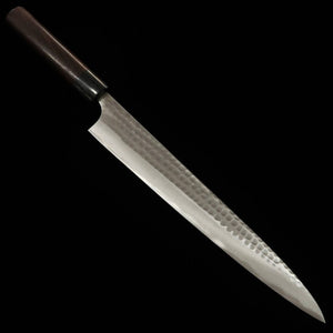 Anryu ANRYU sujihiki acero azul nº2, acabado martillado, mango de palisandro (270 mm)