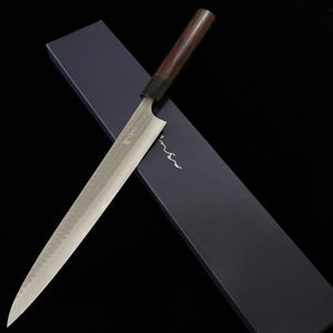 Anryu ANRYU sujihiki acero azul nº2, acabado martillado, mango de palisandro (270 mm)