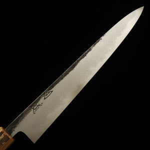 Hado Sujihiki Aogami #1 Kurouchi Damasco cabo de casca de cerejeira com padrão marmorizado (240/270mm)