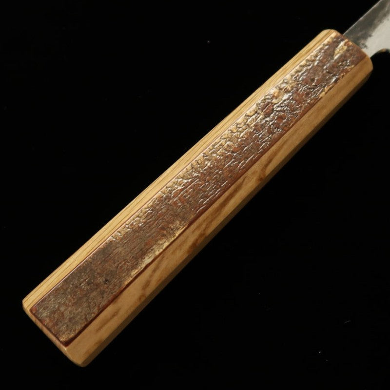 Hado Sujihiki Aogami #1 Kurouchi Damasco cabo de casca de cerejeira com padrão marmorizado (240/270mm)