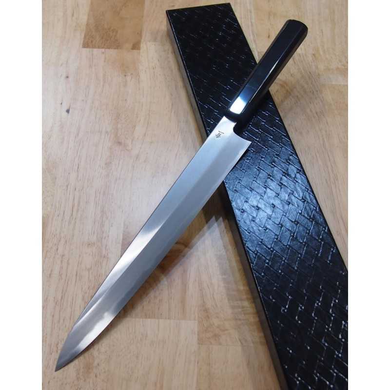 Kagekiyo Sujihiki Aogami Nº 1 Urushi Preto (240/270mm)