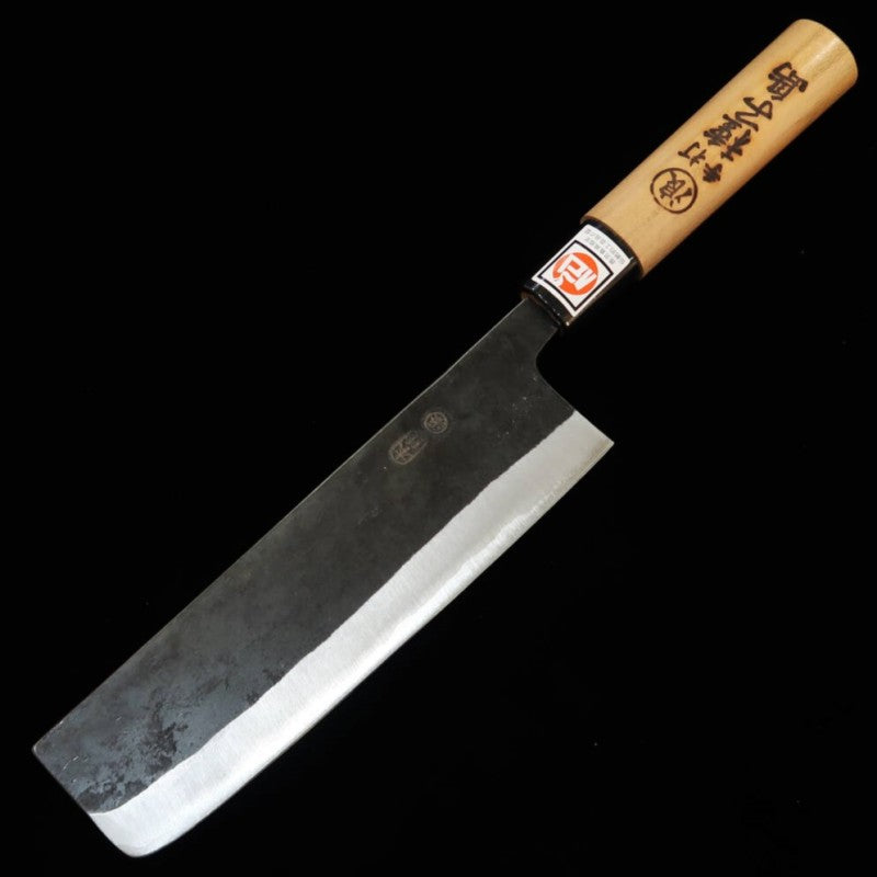 IKENAMI HAMONO Ikenami Hamono Shirogami #1 acero inoxidable laminado mango de cerezo japonés Nakiri (170 mm)