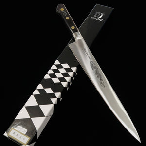Misono MISONO serie acero EU, sujihiki con grabado (240/300 mm)
