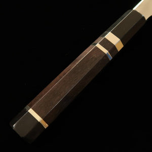 Sujihiki TADOKORO Inox Ginsan acabamento espelhado cabo em ébano (270mm)