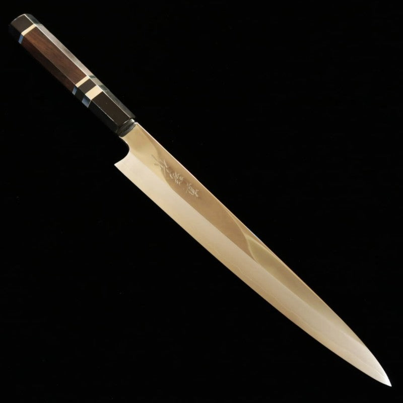  Sujihiki TADOKORO Inox Ginsan acabamento espelhado cabo em ébano (240mm)