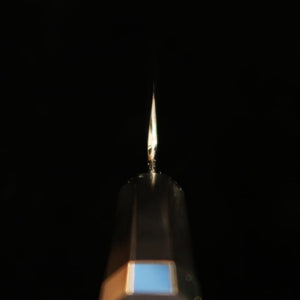 Tadokoro Hamono Makoto, finition miroir, acier Gin-san n°3, Sujihiki, manche ébène avec virole argentée (240mm)