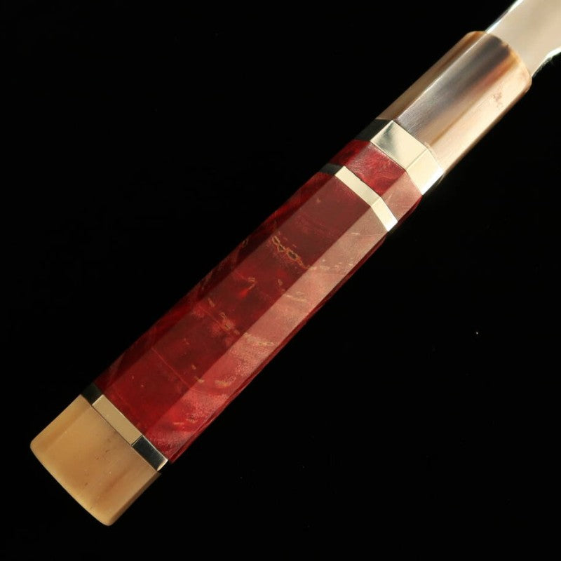 Sujihiki TADOKORO Inox Ginsan acabamento espelhado cabo de madeira estabilizada (240mm) 