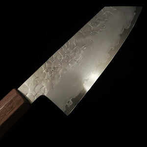 Bunka Pequeño HADO Shiosai SG2 Martilleado Mango de nogal (135mm)