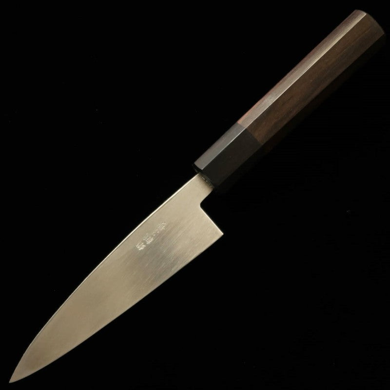 MIURA Gin-san No.3 Couteau utilitaire à simple tranchant, manche octogonal en palissandre (120 mm)