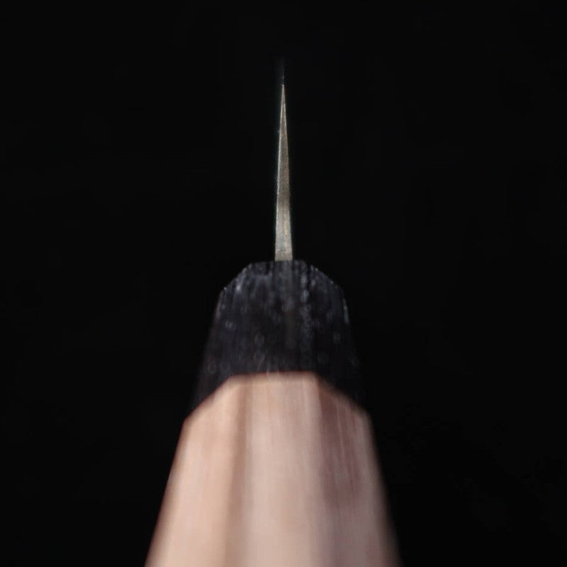 Miura MIURA Petty ancho Aogami nº2 Forja negra Mango de nogal (105 mm)