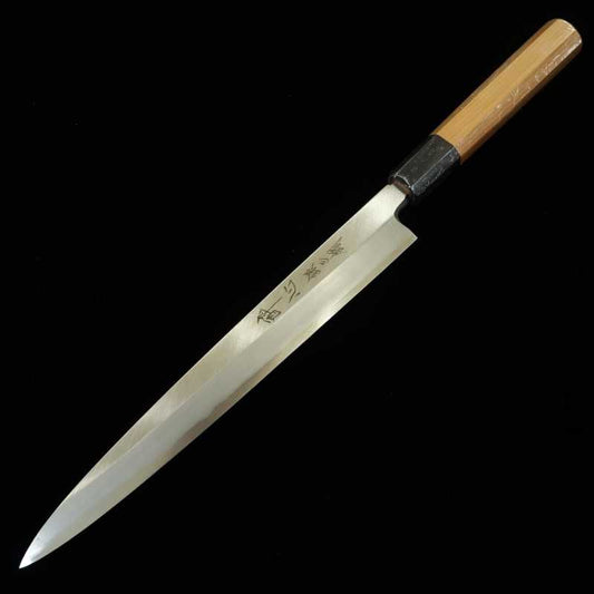 SUISIN – yanagiba Gin-3 pour gaucher, manche octogonal en if (240 / 270 mm)