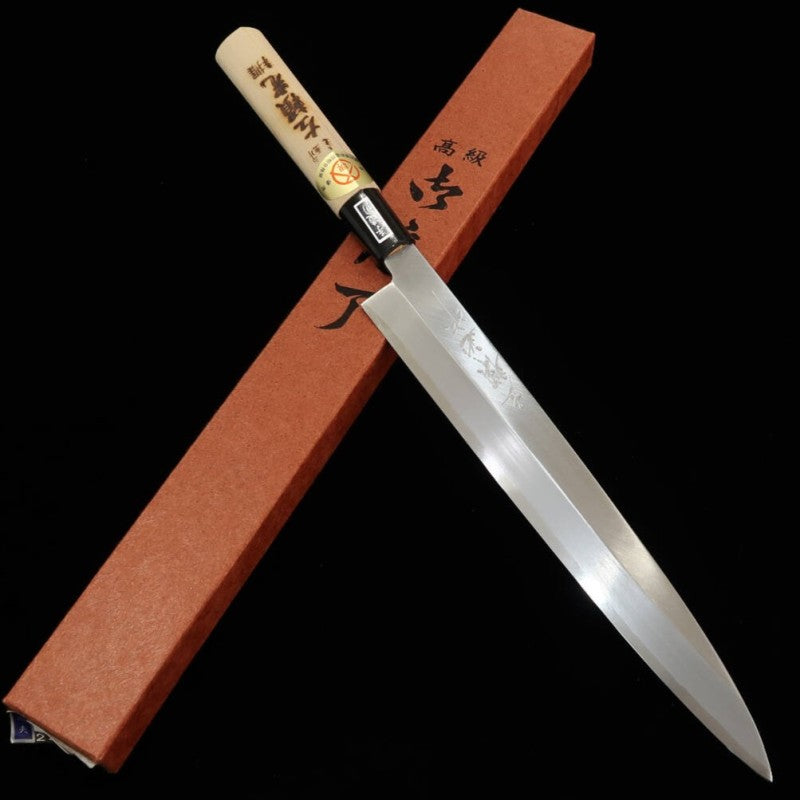 Yanagiba HIDARI YORIMITSU aço carbono  (210-300mm)