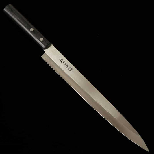 Yanagiba Masahiro madeira compensada preta (200-270mm)
