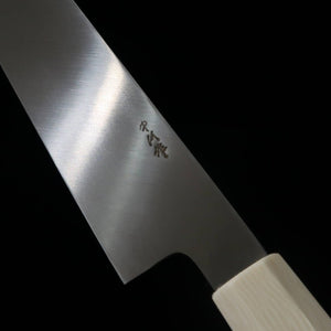 MIURA Obidama, Yanagiba, VG10, Finition miroir, Manche personnalisé turquoise (300mm)