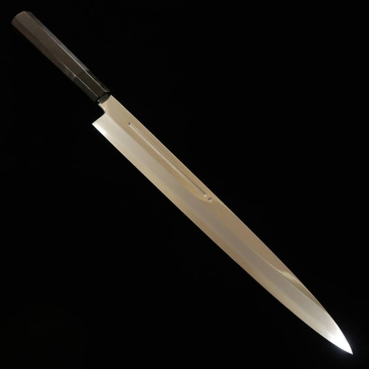 Yanagiba MIURA Inox Ginsan com Chinagashi cabo em ébano bainha de magnólia (330mm)
