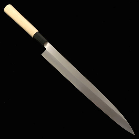 三浦 MIURA 柳刃  モリブデン鋼  朴栗型柄  (240-300mm)