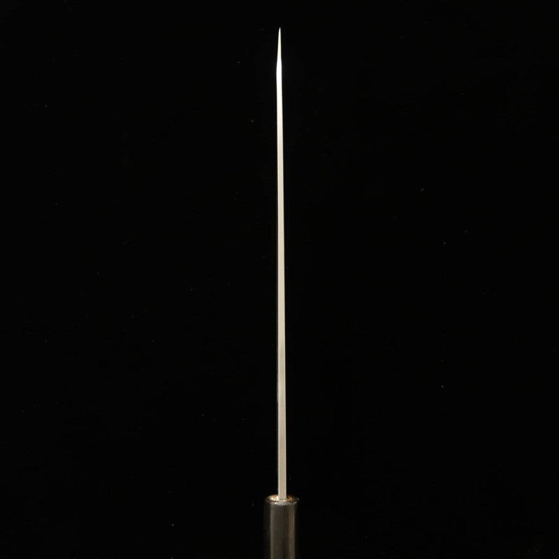 Miura 三浦 gama superior, yanagiba de acero blanco nº2, acabado kasumi, mango de magnolia tipo castaña, para zurdos (240/300 mm)