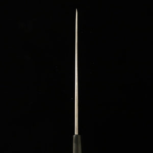 Miwa Yanagiba acier blanc n°1, finition noire, manche en orme (270 mm)
