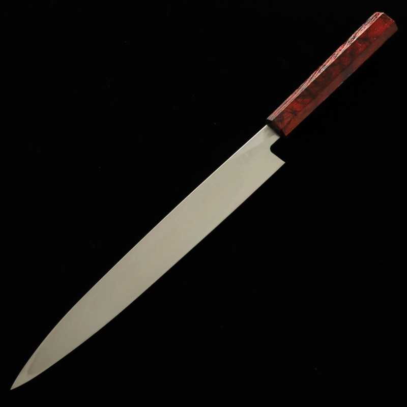 Sakai Takayuki Molybdenum Steel Nanairo Wine Tortoiseshell Yanagiba (270/300mm)