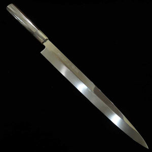 SUISIN Ikeda Miwa, acier blanc n°2, miroir , trempe à l’eau, Yanagiba (330 mm)