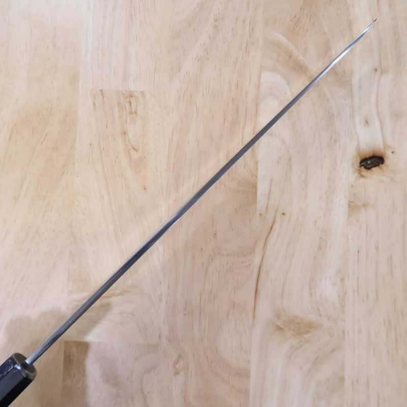 SUISIN Denshō yanagiba Shirogami n°1, poli miroir, manche octogonal en ébène (270/300 mm)